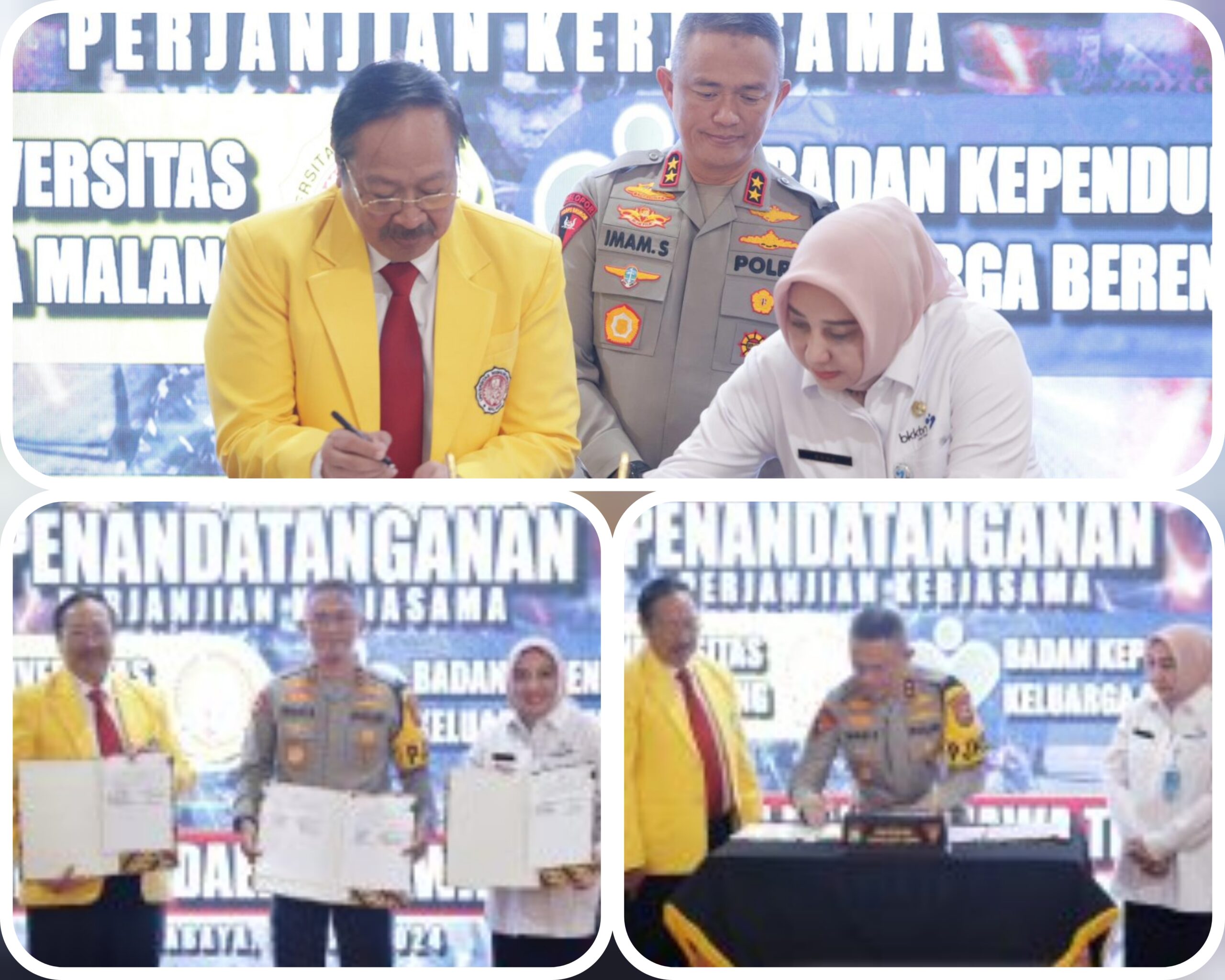 Polda Jatim Tandatangani MoU dengan BKKBN dan Unidha Cegah Stunting Wujudkan Generasi Unggul