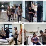 Karumkit Bhayangkara Lumajang Lakukan Hospital Visite Anggota Polisi Korban Pengeroyokan di Jember